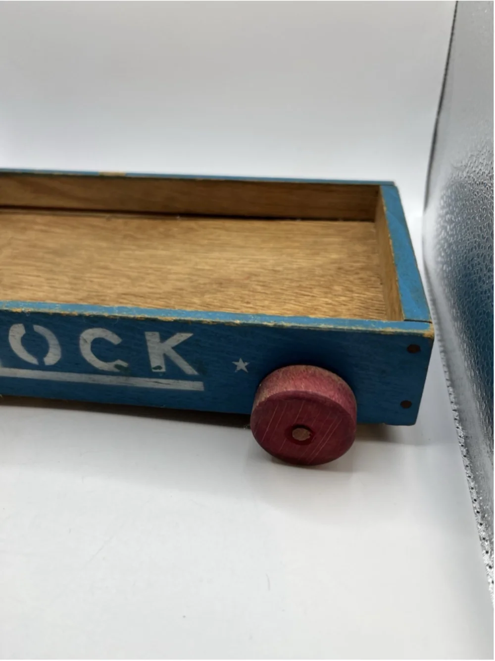 Vintage Wood Block Wagon Toy Disney? SEE ALL HARD TO FIND